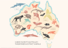 An infographic illustrating the conservation status of various Australian animals highlighting those at risk of extinction