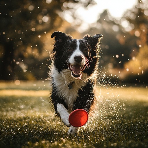 A Border Collie demonstrating the high energy levels typical of the breed