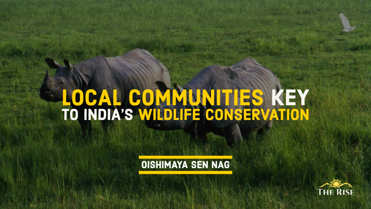 Local community members participating in conservation efforts