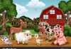 How to Raise Happy and Healthy Farm Animals: A Beginner’s Guide A variety of farm animals gathered in a barn highlighting their need for shelter